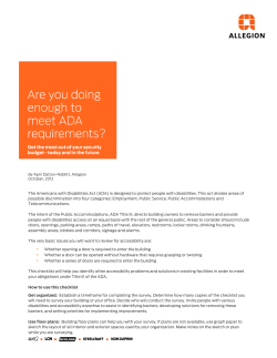 Are You Doing Enough to Meet ADA Requirements?