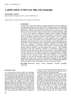 A global analysis of mid-ocean ridge axial topography