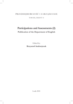 Participations and Assessments (2)