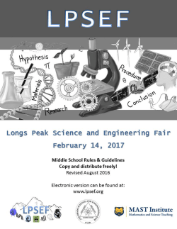 Student Researcher Checklist Form (1A) &ndash; Middle