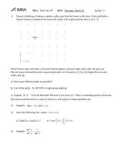 Problem Set 7
