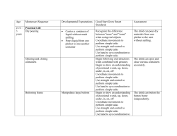 Florence One Correlation of Montessori to EC state standards