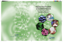 Engaging Basic Scientists in Translational Research: Identifying