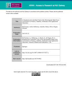 Title A Randomized Controlled Trial of the