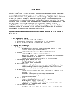 This Social Studies course focuses on the study of five unique