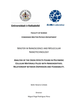 analysis of the cross effects found in polymeric cellular