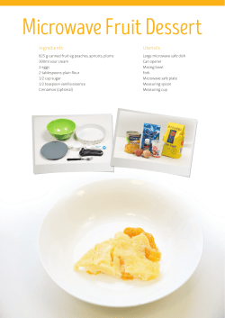 Microwave Fruit Dessert