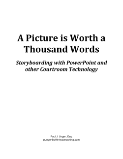 Storyboarding at Trial