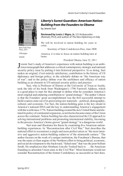 American Nation-Building from the Founders to Obama.
