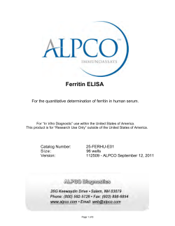 ELISA Kit for Human Fetuin