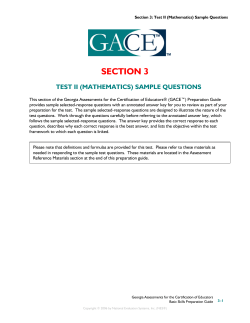 GA Mathematics
