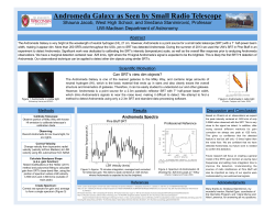 Andromeda Galaxy as Seen by Small Radio Telescope