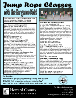 jump rope programs take place