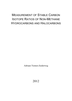 measurement of stable carbon isotope ratios of non