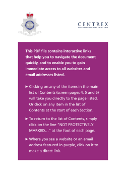 Guidance to Missing Persons