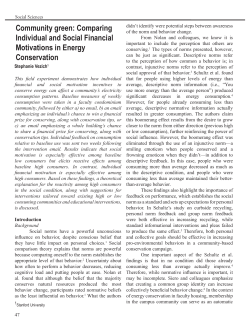 Community green: Comparing Individual and