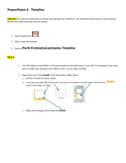 PowerPoint 4 - Timeline PerX-FirstnameLastname