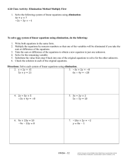 8WB4 - 52 4.2d Class Activity: Elimination Method