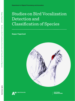 Studies on Bird Vocalization Detection and Classification