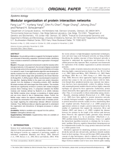 bioinformatics original paper - Institute for Environmental Genomics