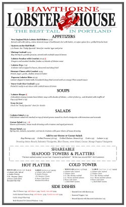 APPETIZERS - Hawthorne Lobster House