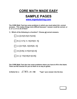 sample pages - MGM Tutoring