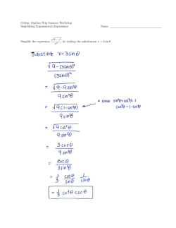Simplifying Trigonometric Expressions