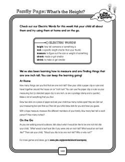 Family Page: What`s the Height?