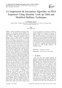 A DNA Sequence Compression Algorithm Based on LUT and LZ77