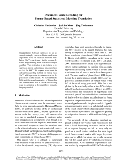 Document-Wide Decoding for Phrase