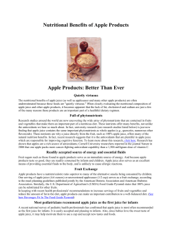 Nutritional Benefits of Apple Products Apple Products