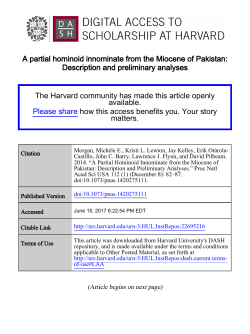 A partial hominoid innominate from the Miocene of Pakistan
