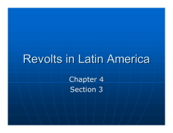 Revolts in Latin America