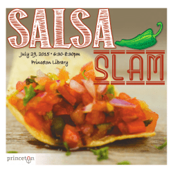 Salsa Slam guide - The Princeton Sun