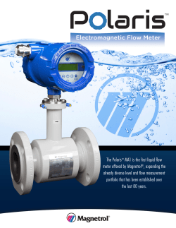The Polaris&trade; MA1 is the first liquid flow meter offered by Magnetrol