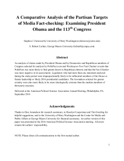 A Comparative Analysis of the Partisan Targets of Media Fact