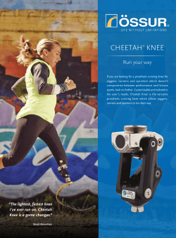 cheetah&reg; knee - &Ouml;ssur Australia