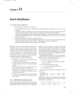 Batch Distillation