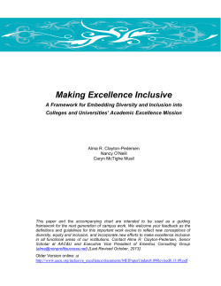 Making Excellence Inclusive