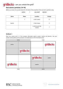 Sub-atomic Particles
