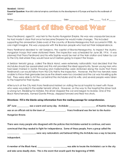 of The Great War