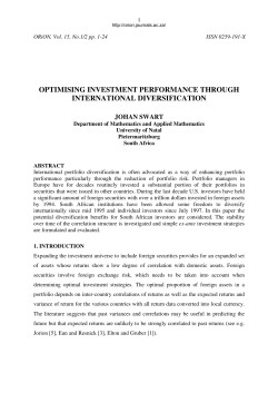optimising investment performance through international