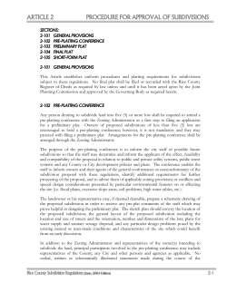 ARTICLE 2 PROCEDURE FOR APPROVAL OF