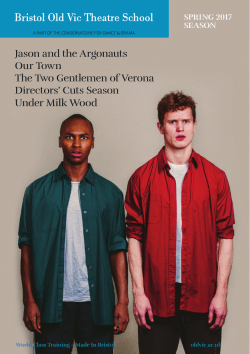 Jason and the Argonauts Our Town The Two Gentlemen of Verona