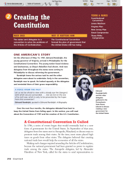 2 Creating the Constitution Creating the Constitution