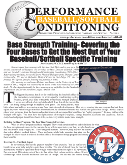 Base Strength Training Covering the Four Bases to Get the Most Out