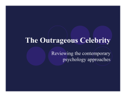 The Outrageous Celebrity