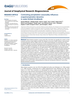Contrasting precipitation seasonality influences evapotranspiration