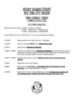 rotary exchange student new york city weekend