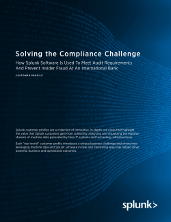 Solving the Compliance Challenge